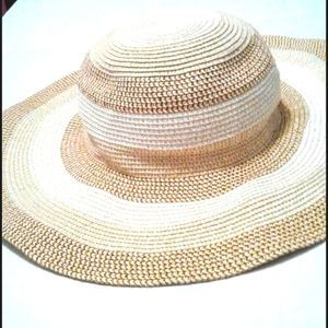 Nouveau Neutral Beige Tones Boho Chic Beachy Summer Sun Hat